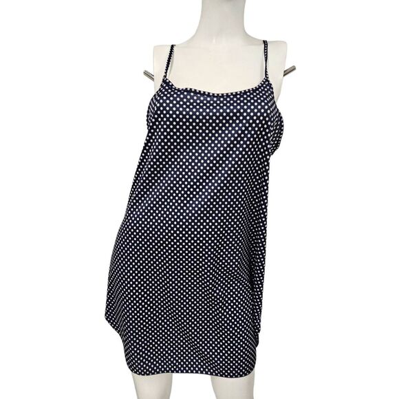 Blue Polka Dot Tank Blouse 3X - Picture 7 of 10